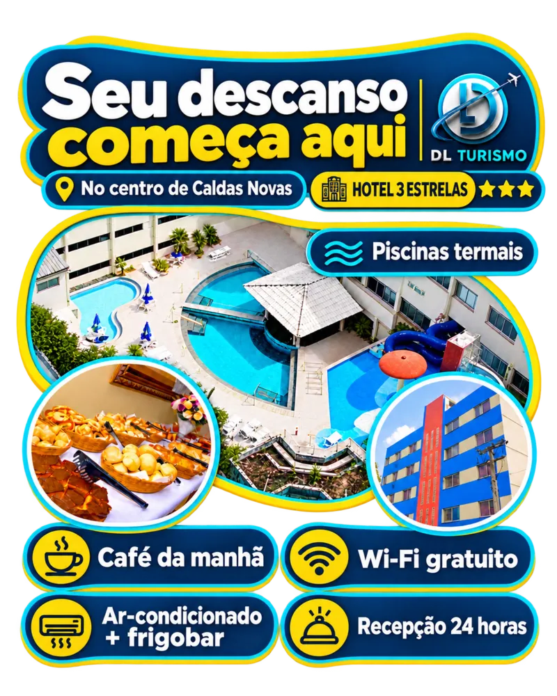 Hotel 3 estrelas com piscinas termais